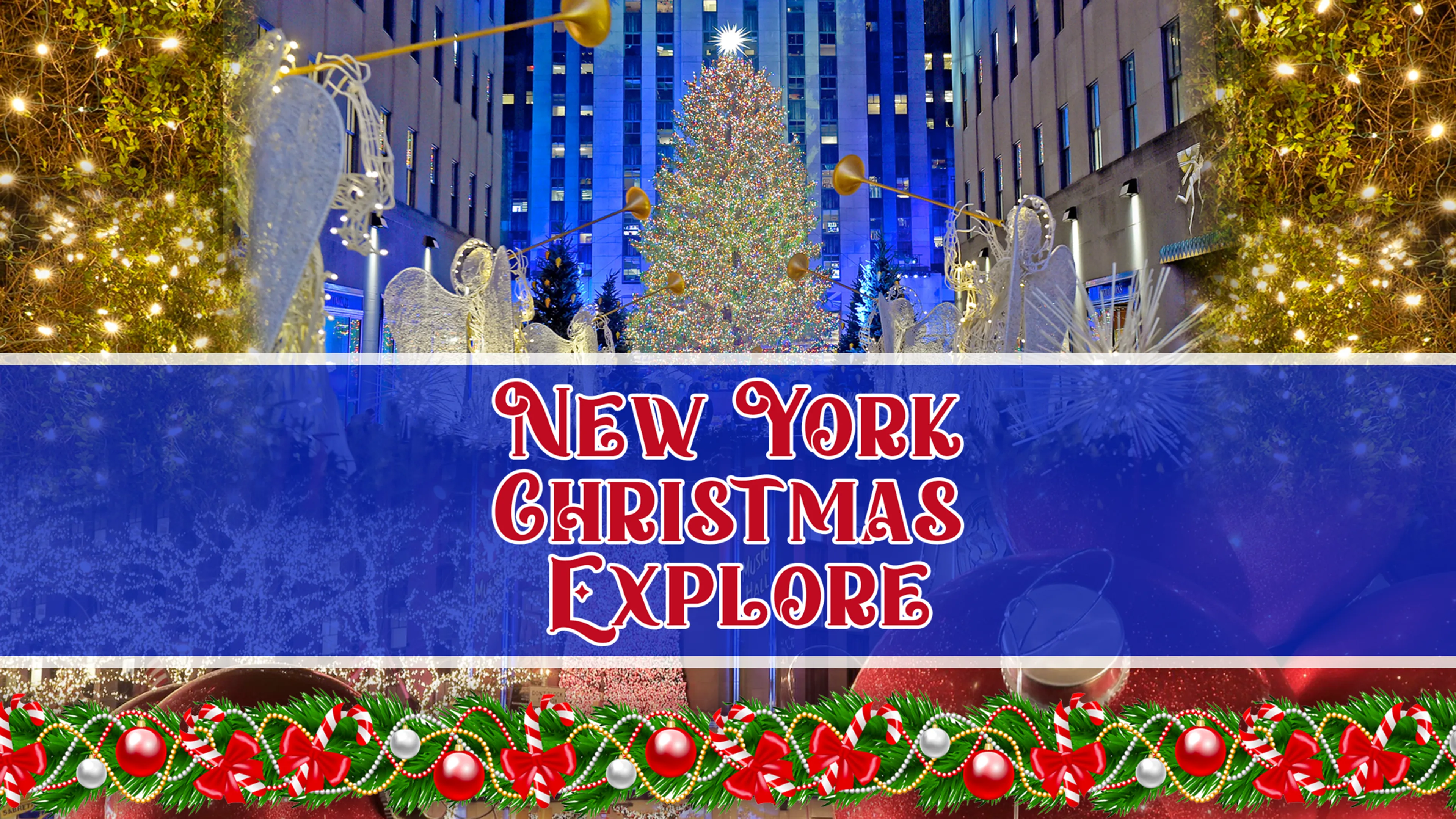 New York Christmas Explore poster